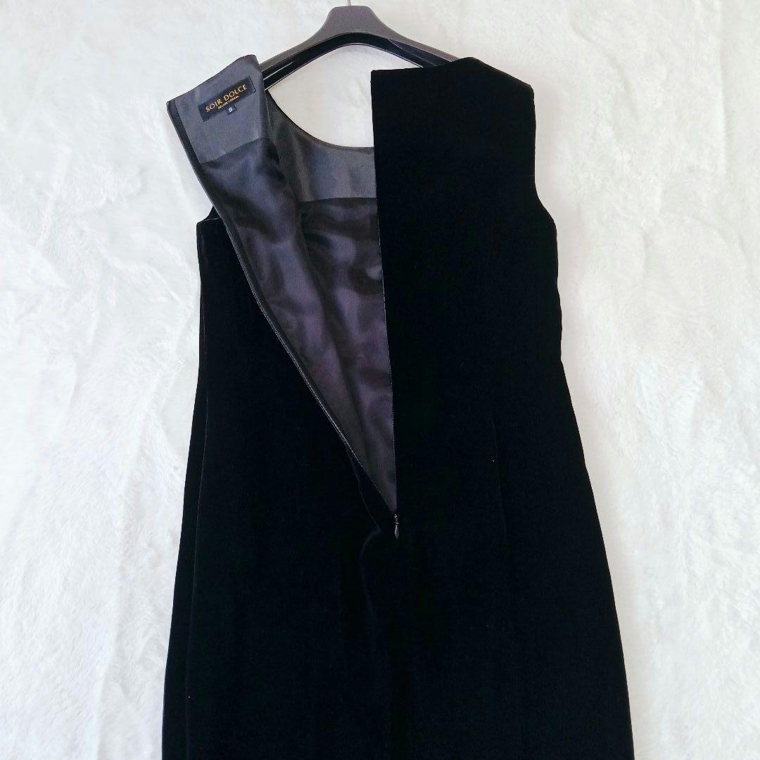 TOKYO SOIR　マザーズドレス　9号　ベロア　セットアップ　シースルー