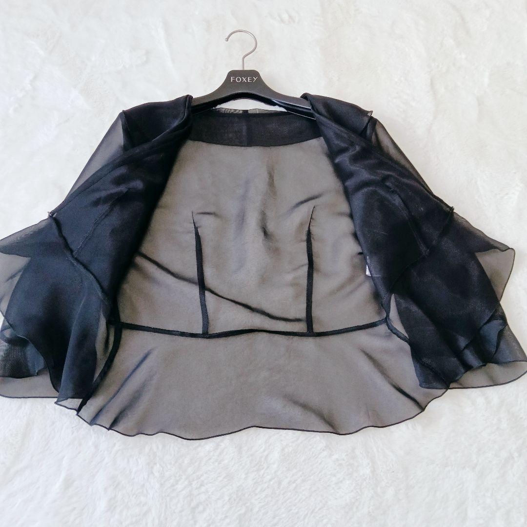 TOKYO SOIR　マザーズドレス　9号　ベロア　セットアップ　シースルー