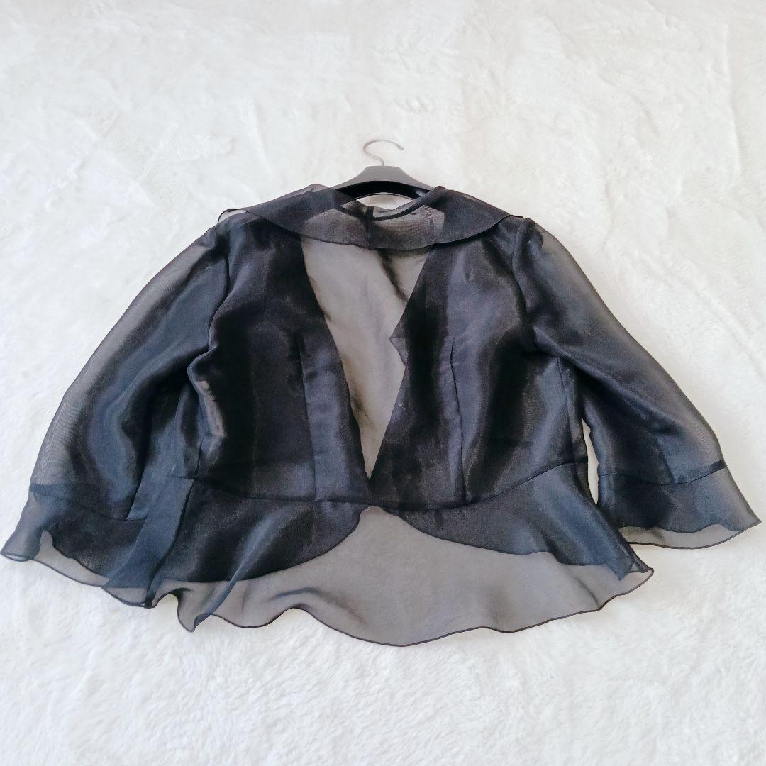 TOKYO SOIR　マザーズドレス　9号　ベロア　セットアップ　シースルー