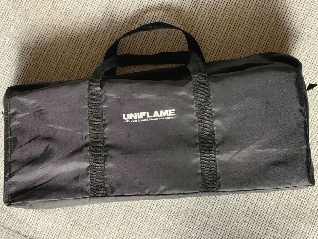 UNIFLAME 焚き火台 ステンレス製 収納バッグ付　ユニセラTG-Ⅲ ロング