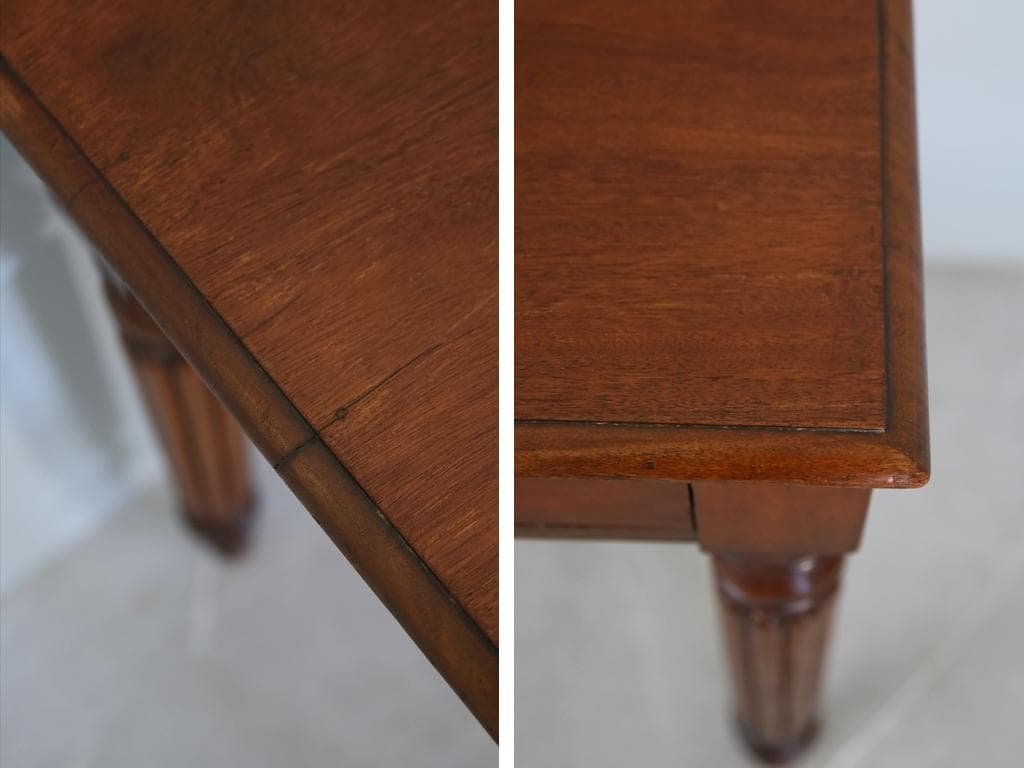 英国アンティーク古木デスク/作業台/勉強机/木製テーブル/オフィス(89-244