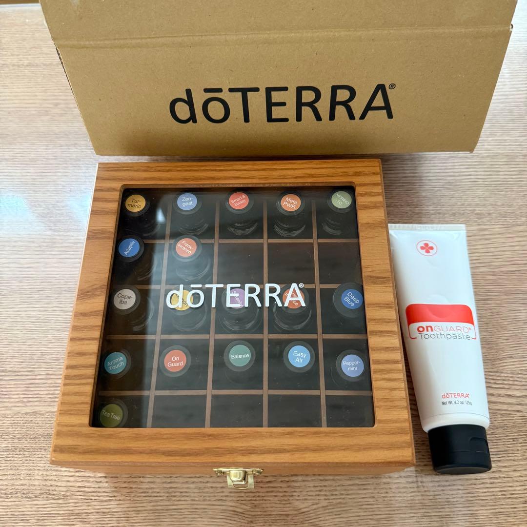 【値下げ中】doTERRA ドテラ　エッセンシャルオイルセット 18本　木箱付