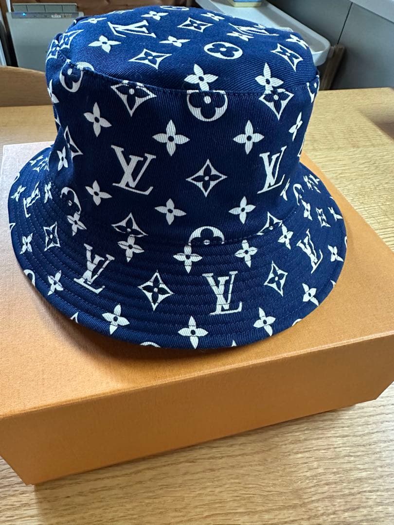 ルイ・ヴィトン　リバーシブル　バケットハット　Sサイズ