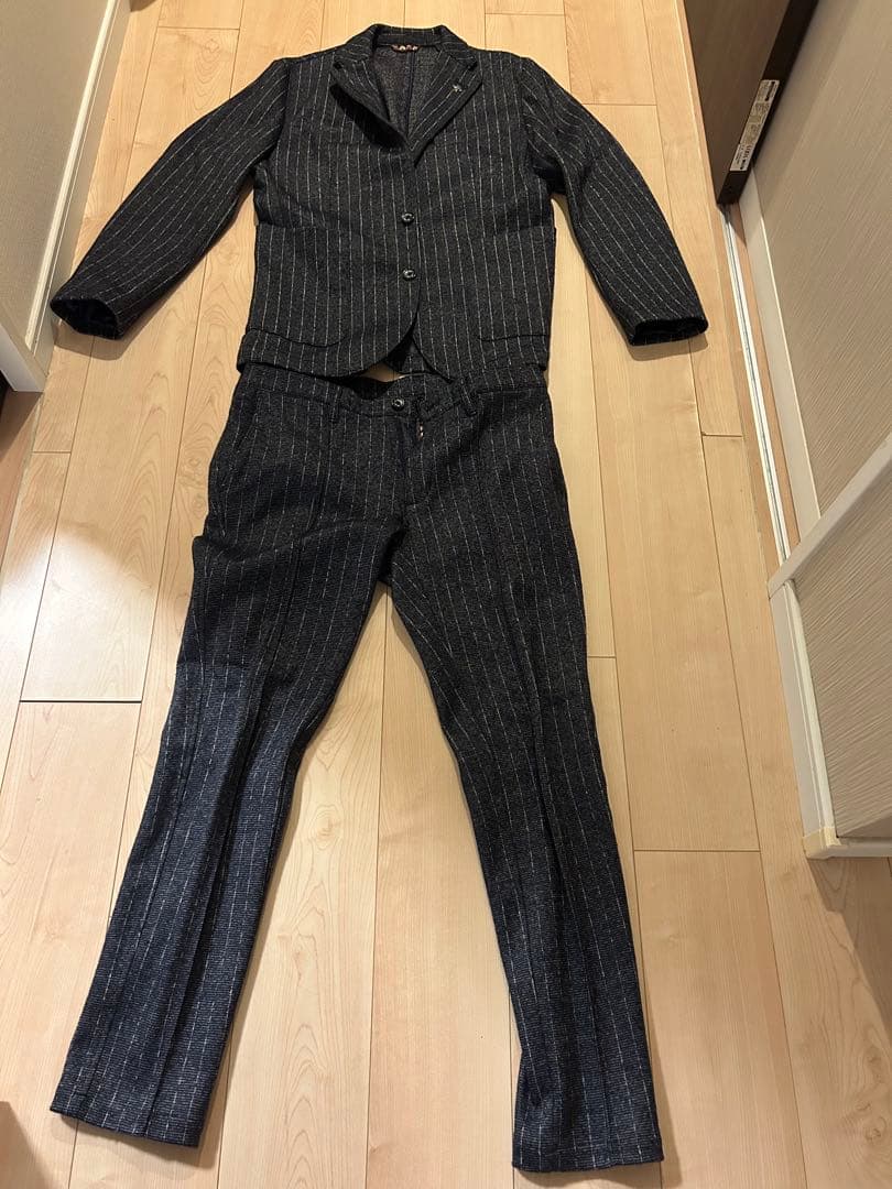 ダークブルー ピンストライプ スーツ セット　G-stage ジーステージ