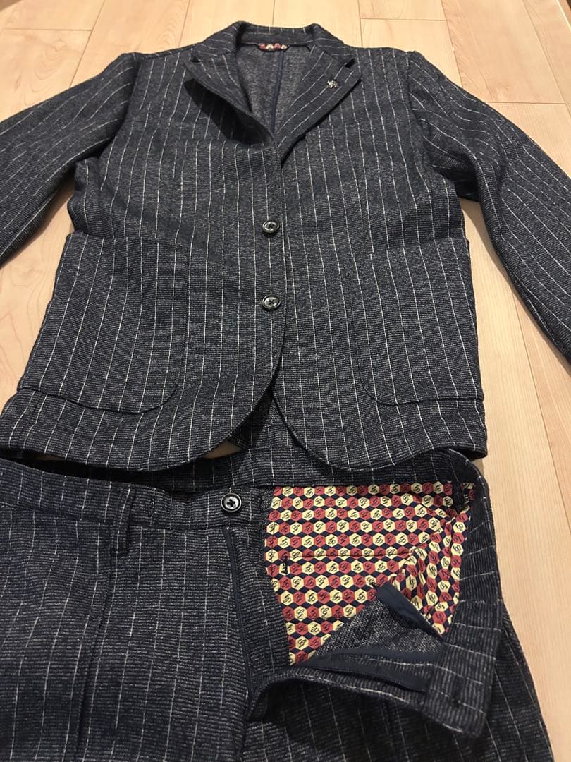 ダークブルー ピンストライプ スーツ セット　G-stage ジーステージ