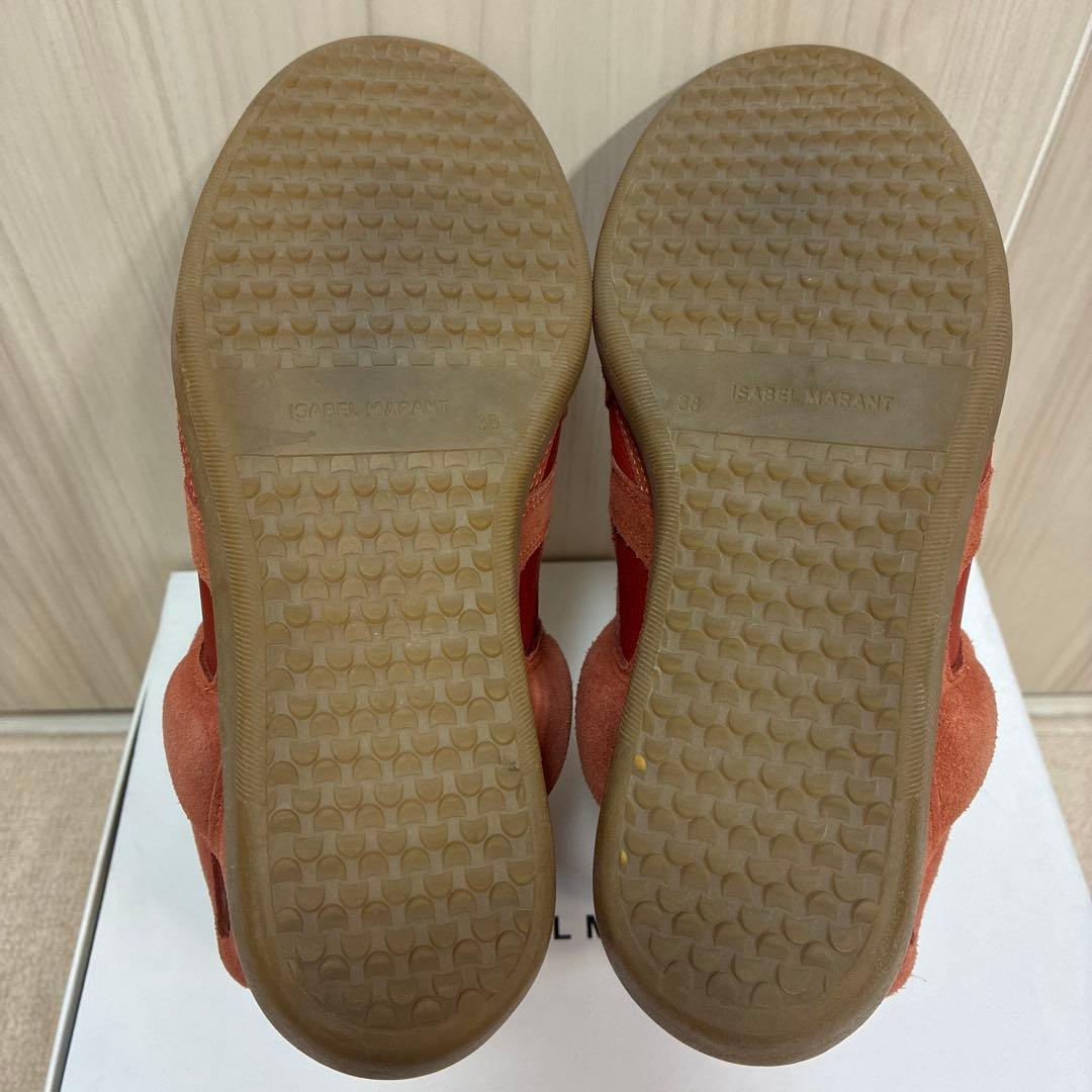 イザベル マラン ハイカットスニーカー レッド 38