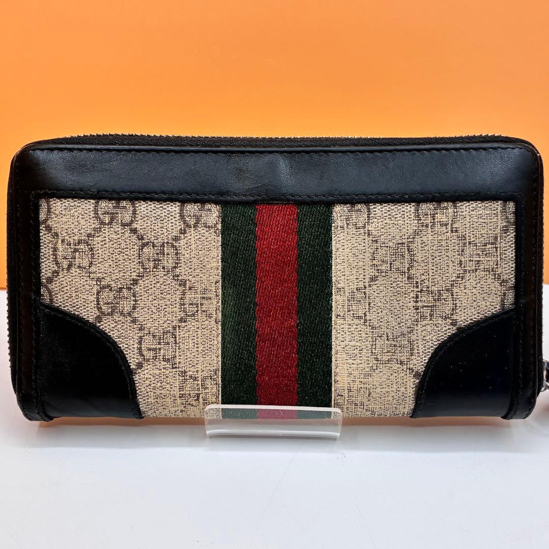 【美品✨】グッチ 長財布 シェリーライン GGスプリーム オフィディア