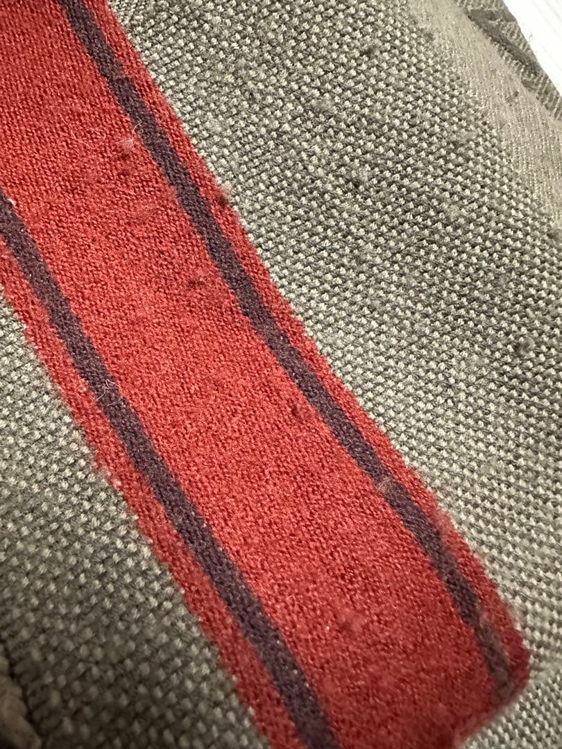 LOUIS VUITTON マフラー グレーカーキ・オレンジライン