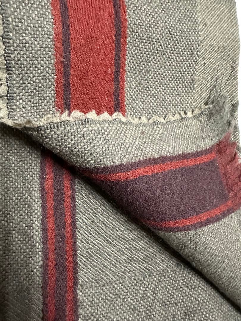 LOUIS VUITTON マフラー グレーカーキ・オレンジライン