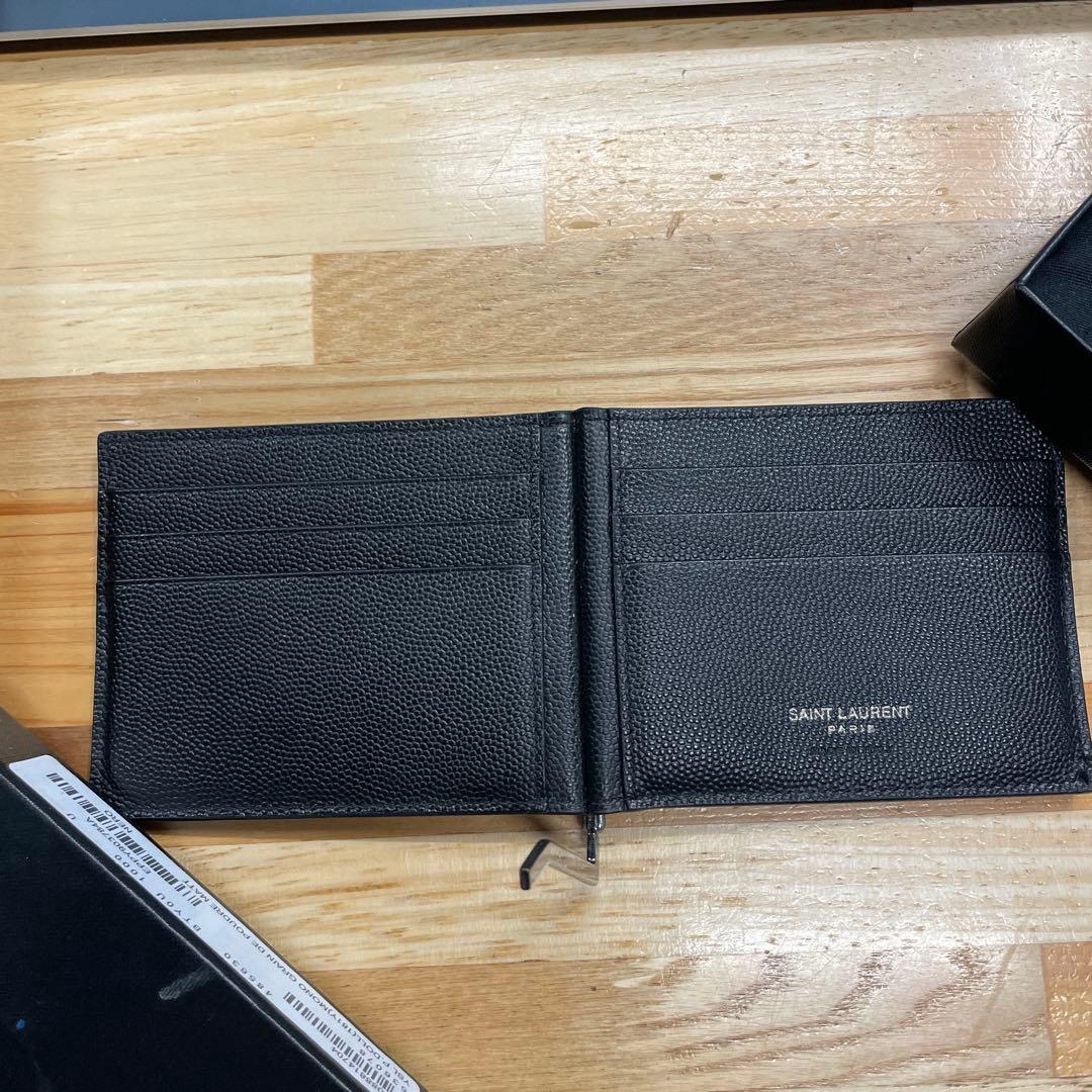 サンローラン マネークリップ ブラック YSL