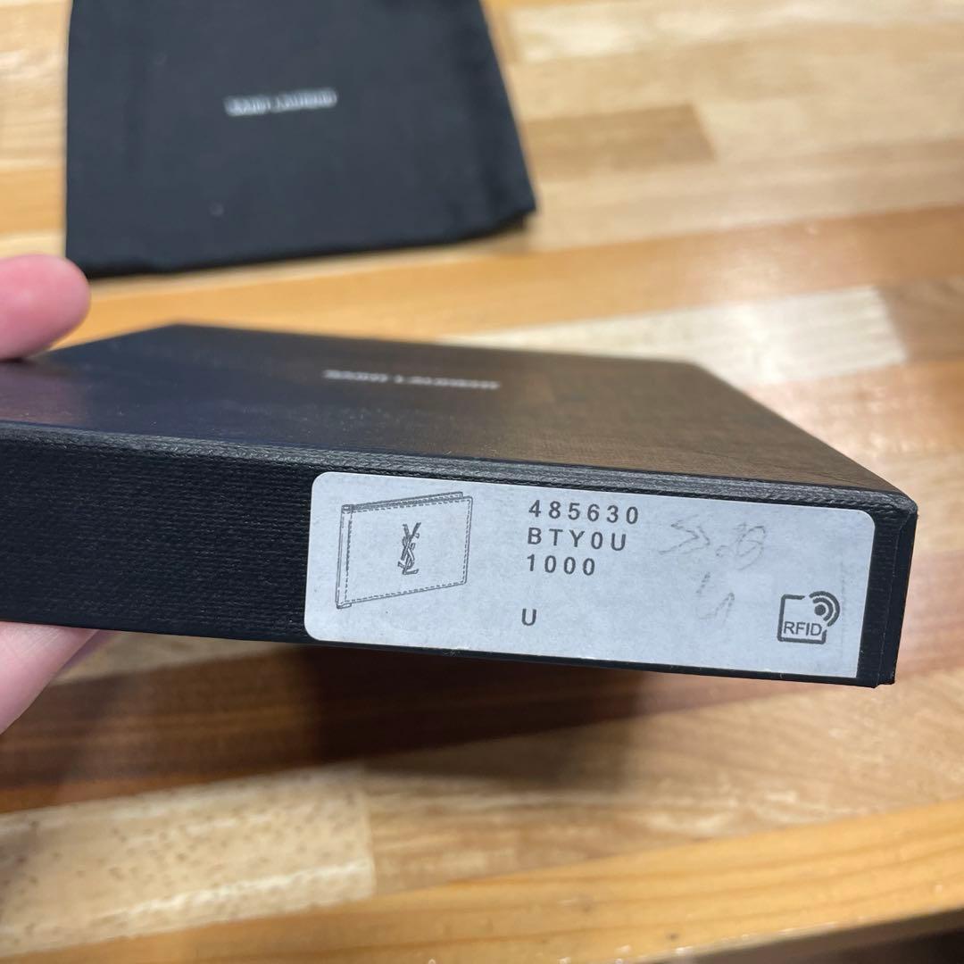 サンローラン マネークリップ ブラック YSL