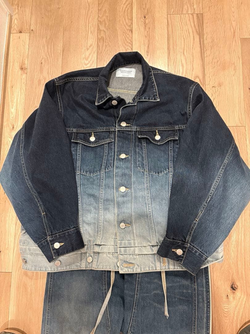 【みかん】beautiful people ダブルエンド デニムジャケット