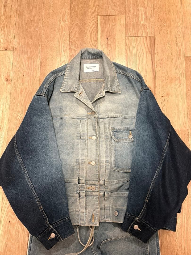 【みかん】beautiful people ダブルエンド デニムジャケット
