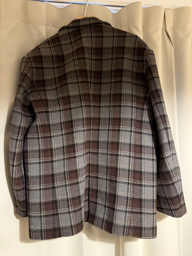 ジャケット・アウター CLANE OVER SHOULDER PEAKED LAPEL COAT