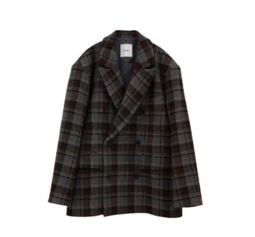 ジャケット・アウター CLANE OVER SHOULDER PEAKED LAPEL COAT