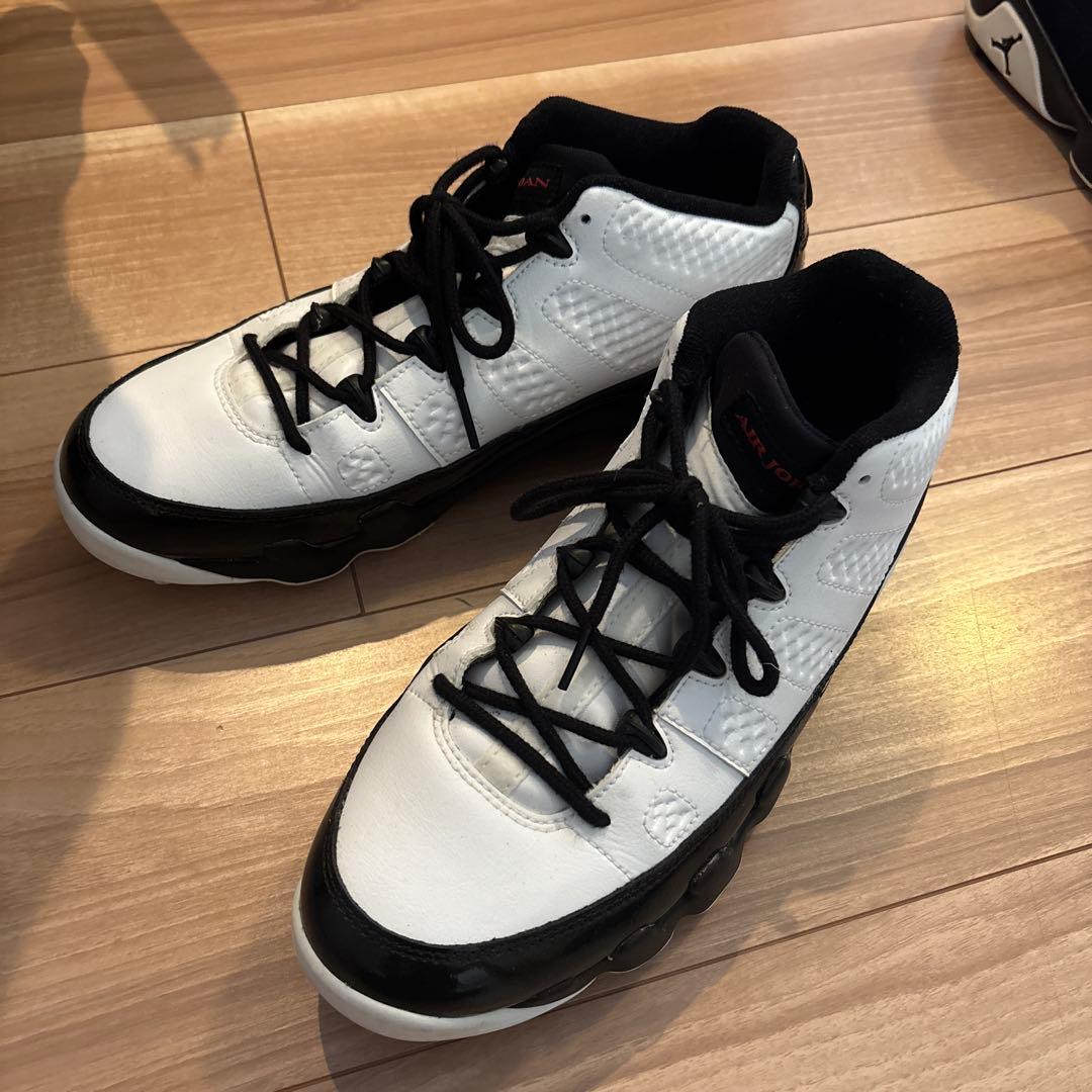 Jordan 9 ゴルフシューズホワイト/ブラック/レッド