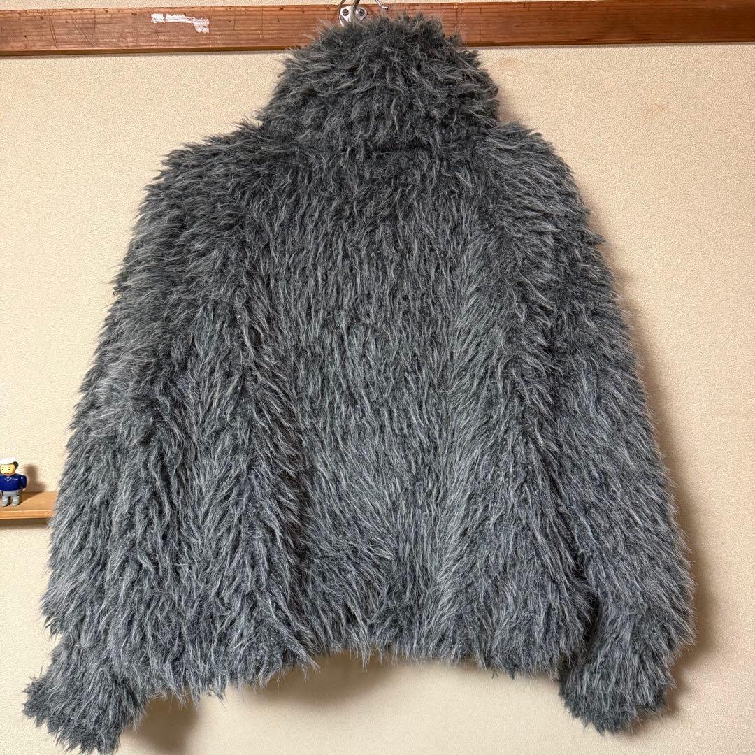 ESICA ミックスシープファースタンドブルゾン　チャコール