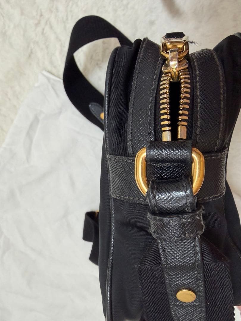 【袋付き】♡PRADA♡ナイロン　ショルダーバッグ　ブラック　正規品