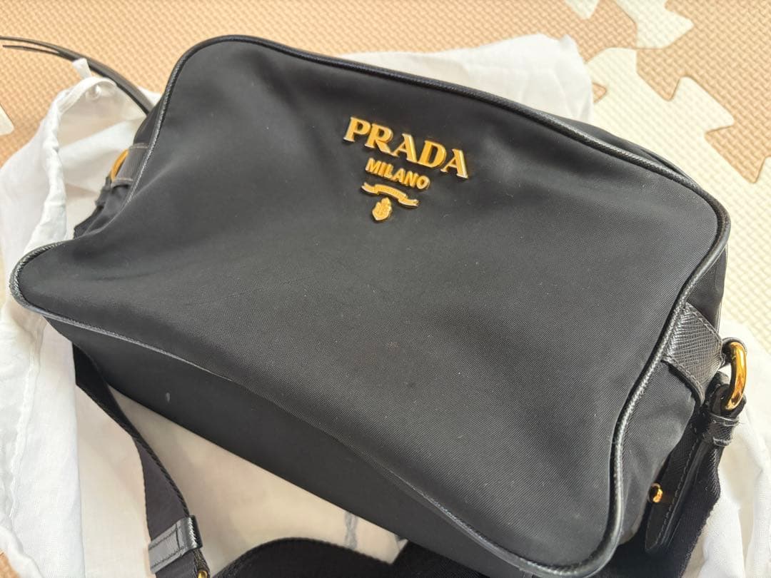 【袋付き】♡PRADA♡ナイロン　ショルダーバッグ　ブラック　正規品