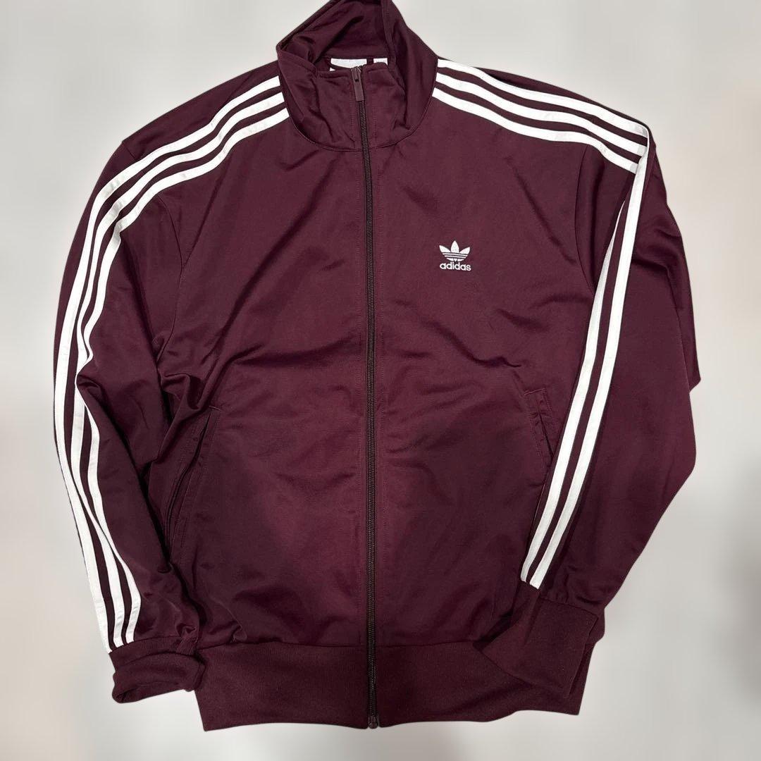 adidas バーガンディ ジャージ M