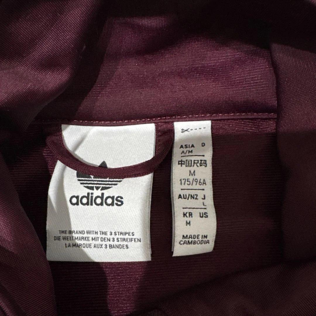 adidas バーガンディ ジャージ M