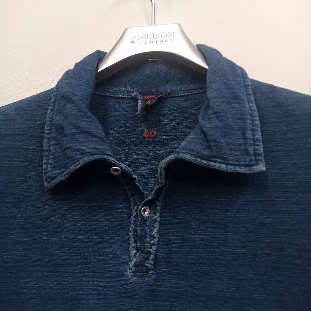 けんいちろう 45rpm インディゴポロシャツ