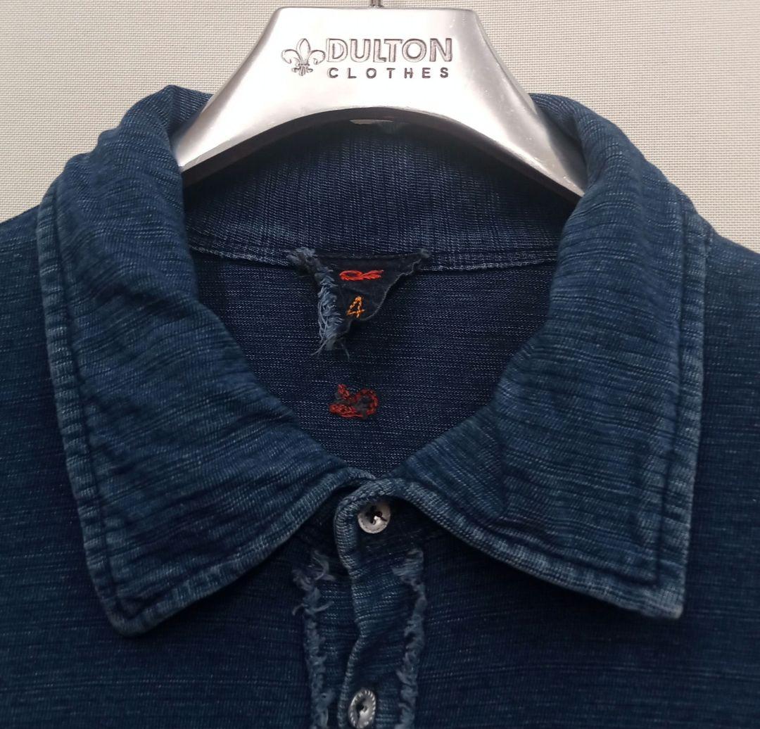 けんいちろう 45rpm インディゴポロシャツ