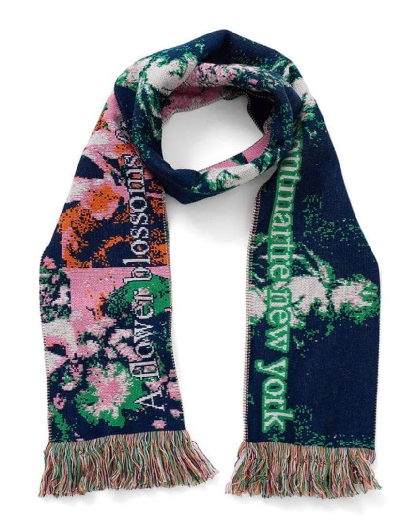 極美品　Montmartre New York Pink Oeil Scarf