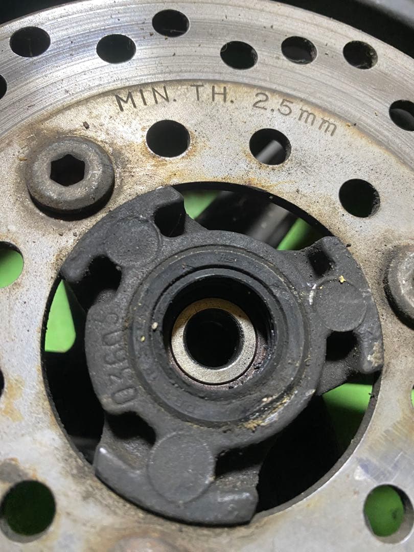 当時物ホンダ AF35 ライブディオZX 限定カラー車用ホイール前後セット