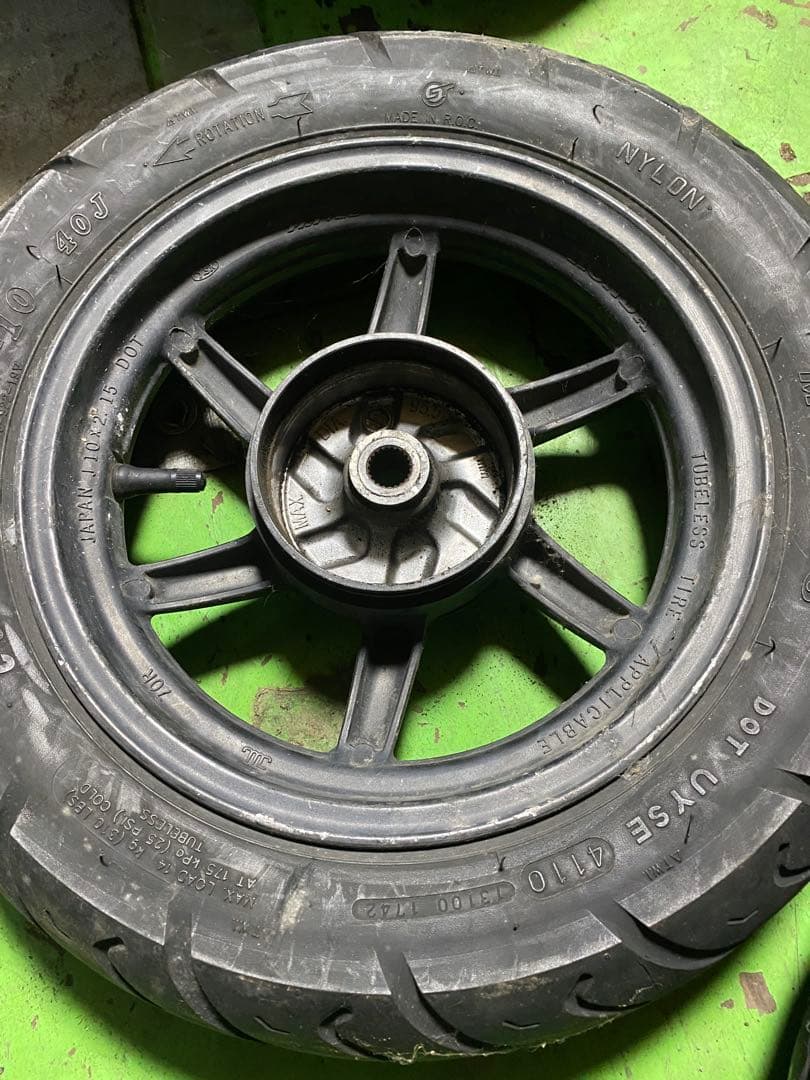 当時物ホンダ AF35 ライブディオZX 限定カラー車用ホイール前後セット