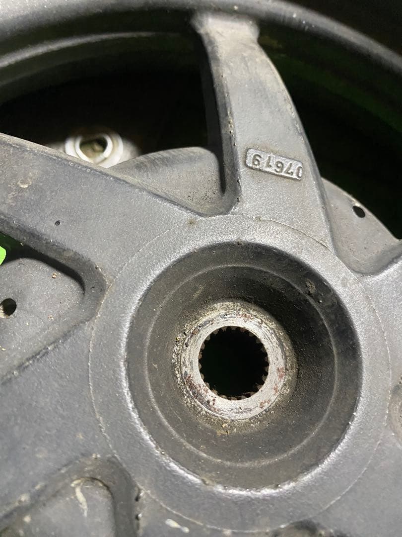 当時物ホンダ AF35 ライブディオZX 限定カラー車用ホイール前後セット