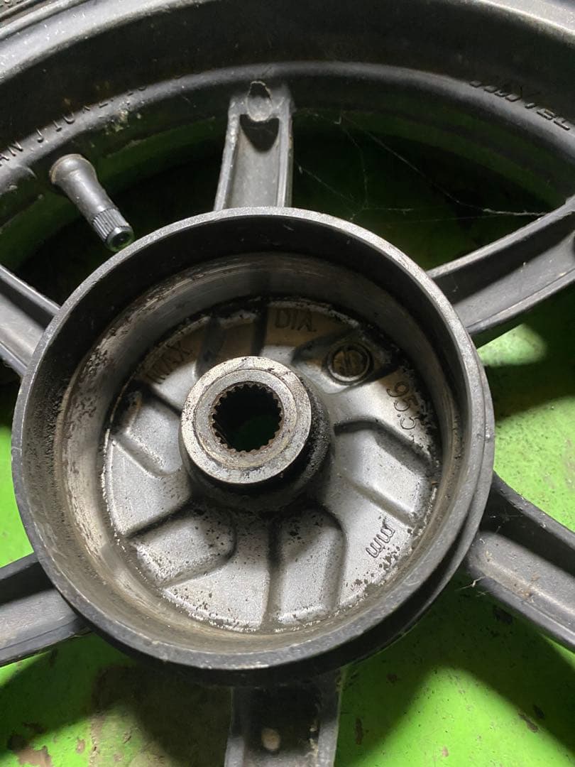 当時物ホンダ AF35 ライブディオZX 限定カラー車用ホイール前後セット