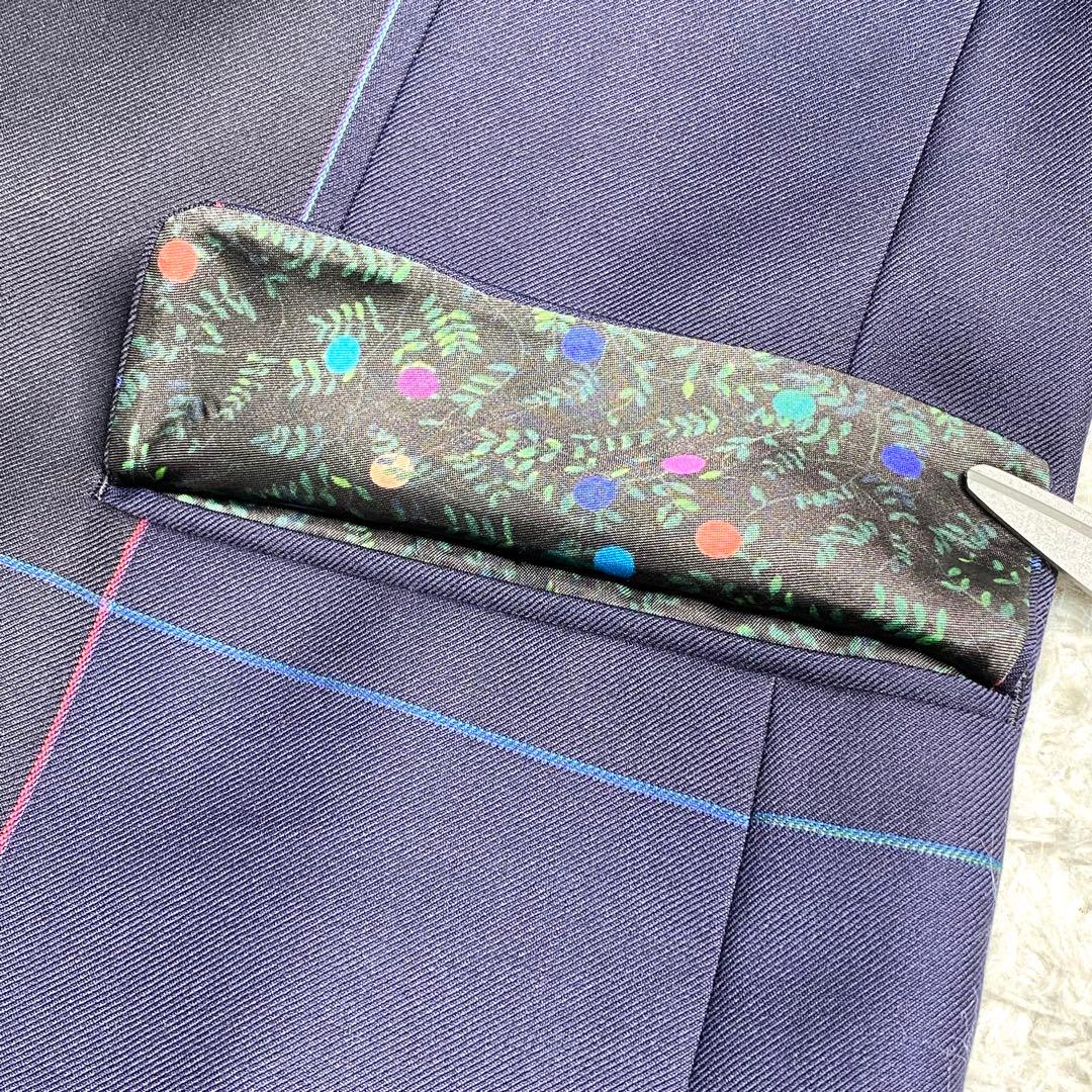 美品✨Paul smith 現行 テーラード バイカラー チェック リーフ 派手