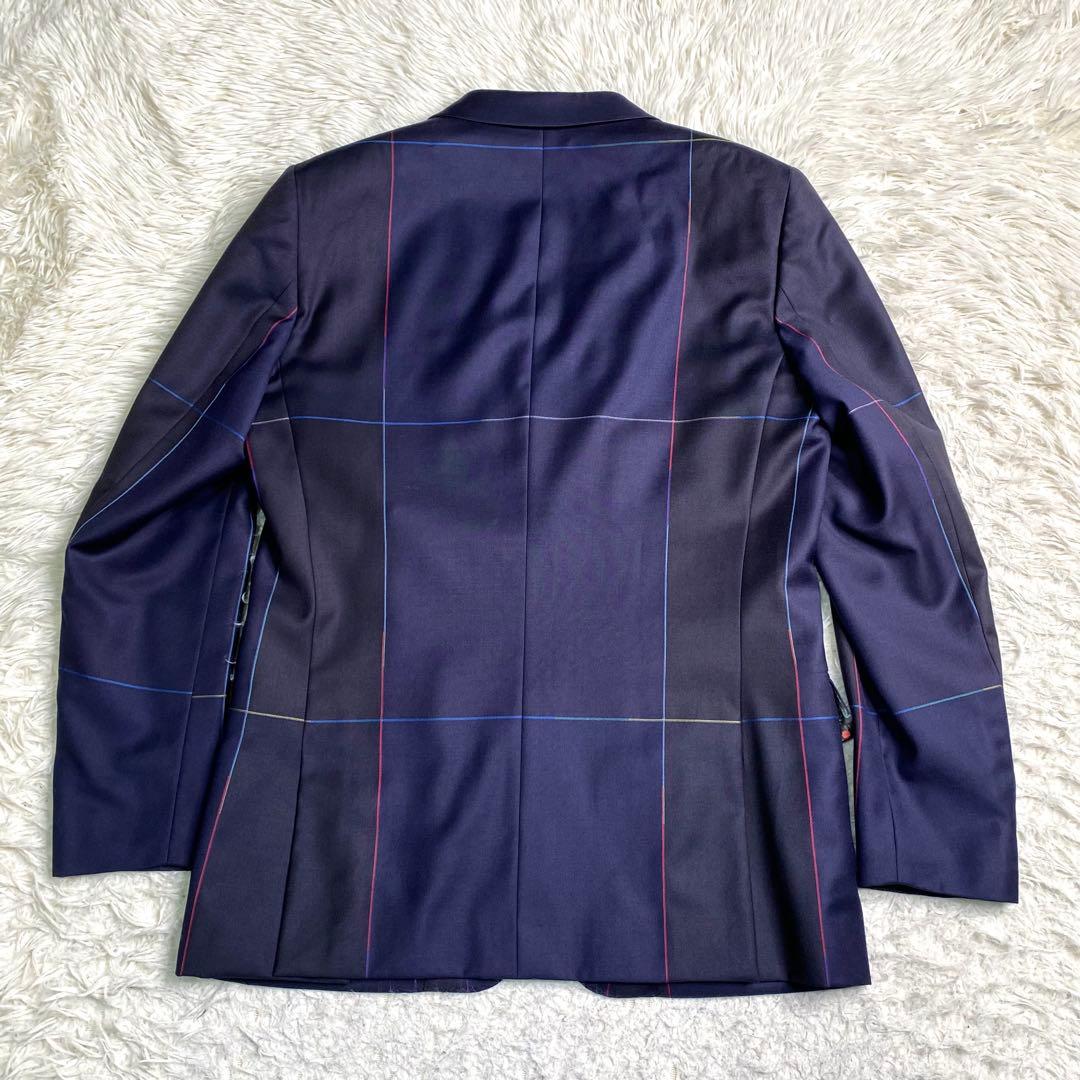 美品✨Paul smith 現行 テーラード バイカラー チェック リーフ 派手