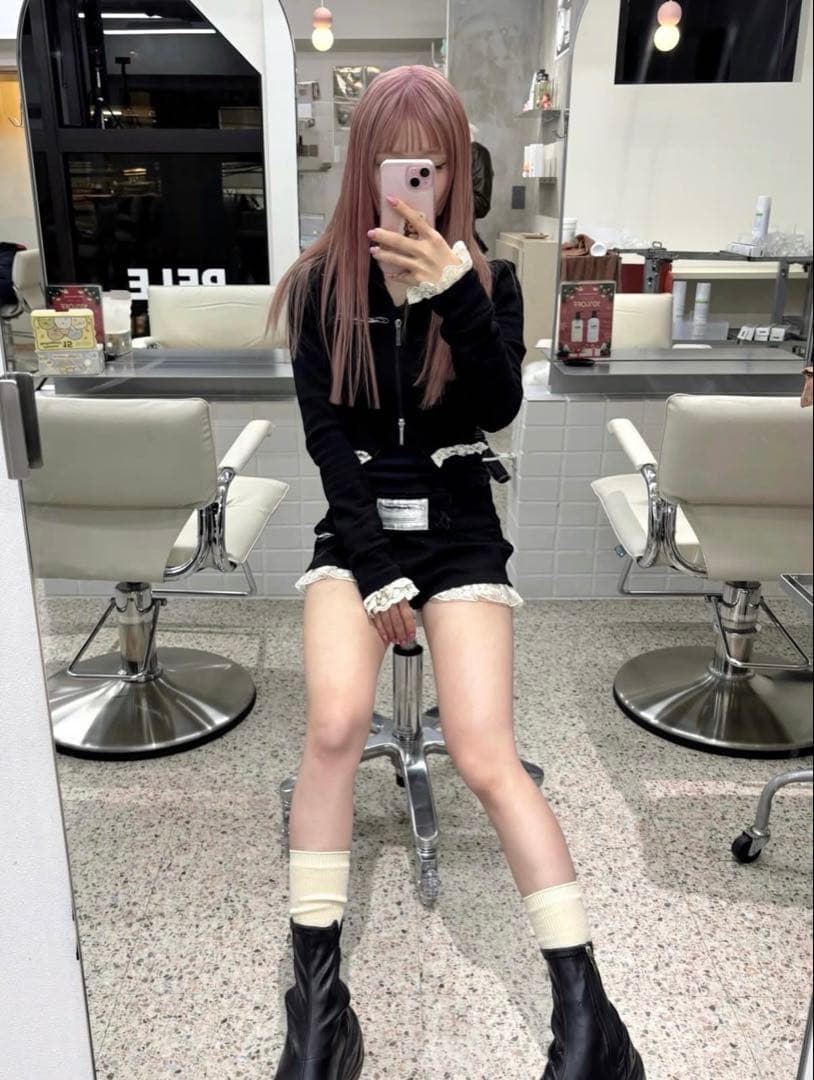 トップス THEREDTHREAD S track jersey jacket lace