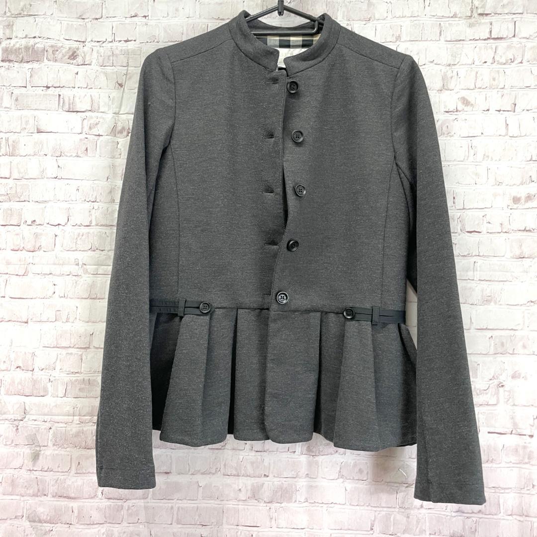 美品　バーバリー　14y 164cm（160cm） ジャケット　チャコールグレー