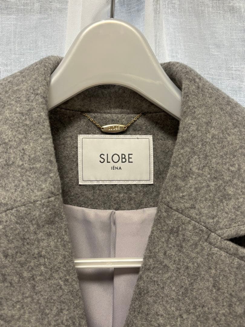 SLOVBE IENA ライトグレー ウール100% ロングコート