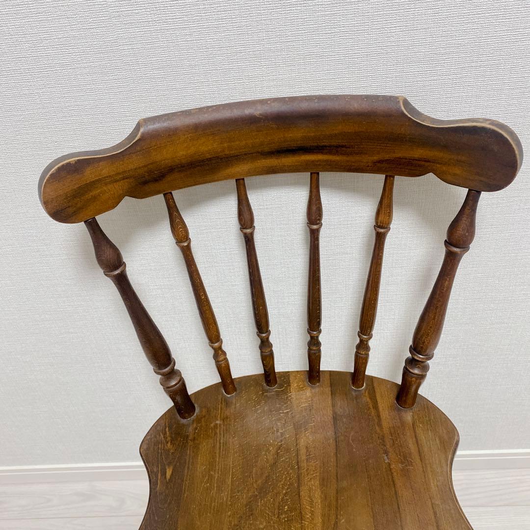 職人仕上げ ウィンザーたチェア 削り出し ろくろ挽き ヴィンテージ アンティーク