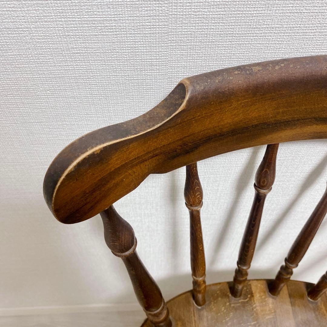 職人仕上げ ウィンザーたチェア 削り出し ろくろ挽き ヴィンテージ アンティーク