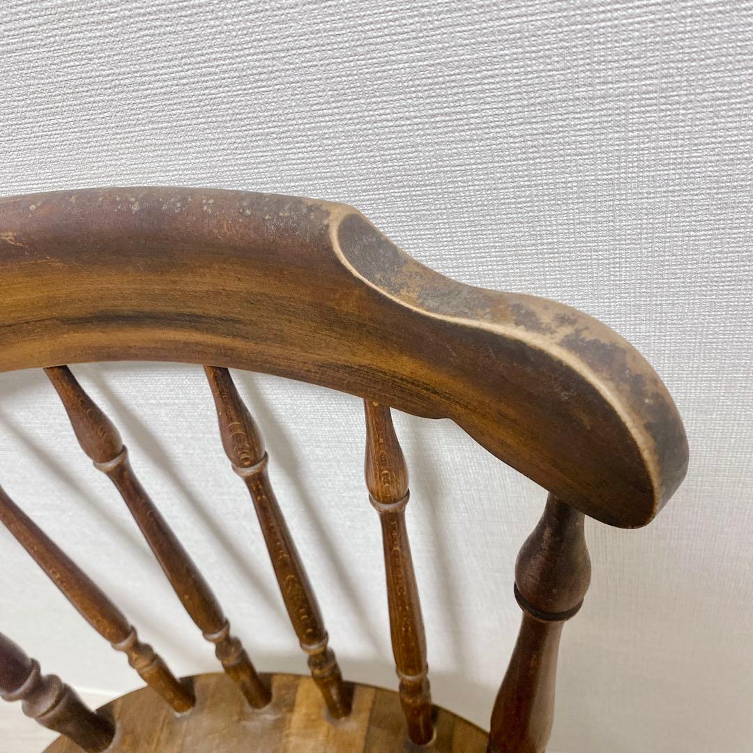 職人仕上げ ウィンザーたチェア 削り出し ろくろ挽き ヴィンテージ アンティーク