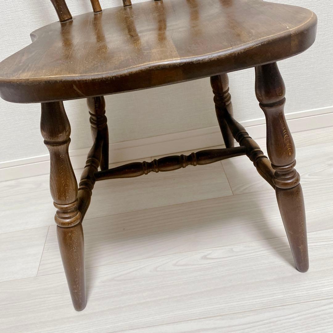 職人仕上げ ウィンザーたチェア 削り出し ろくろ挽き ヴィンテージ アンティーク