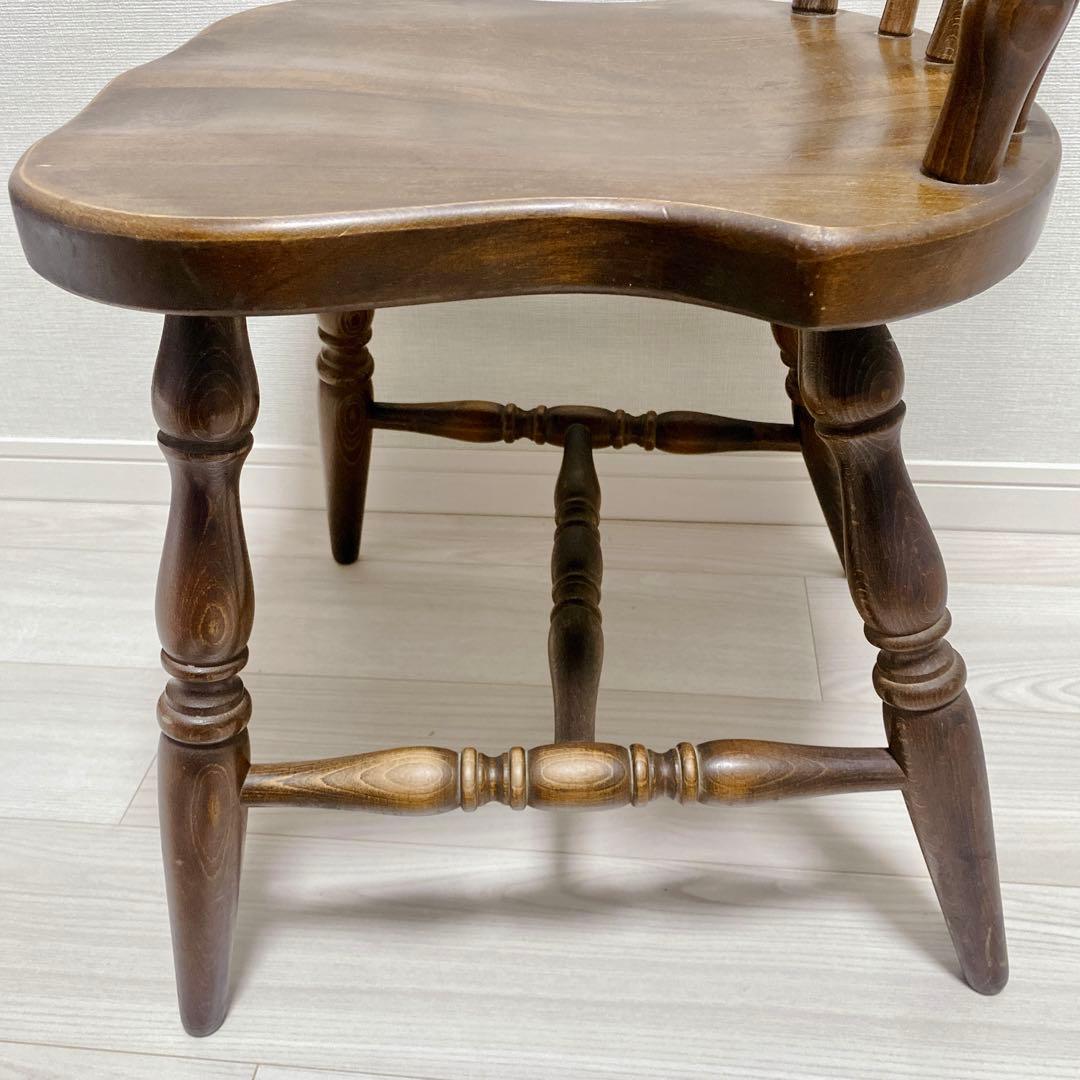 職人仕上げ ウィンザーたチェア 削り出し ろくろ挽き ヴィンテージ アンティーク