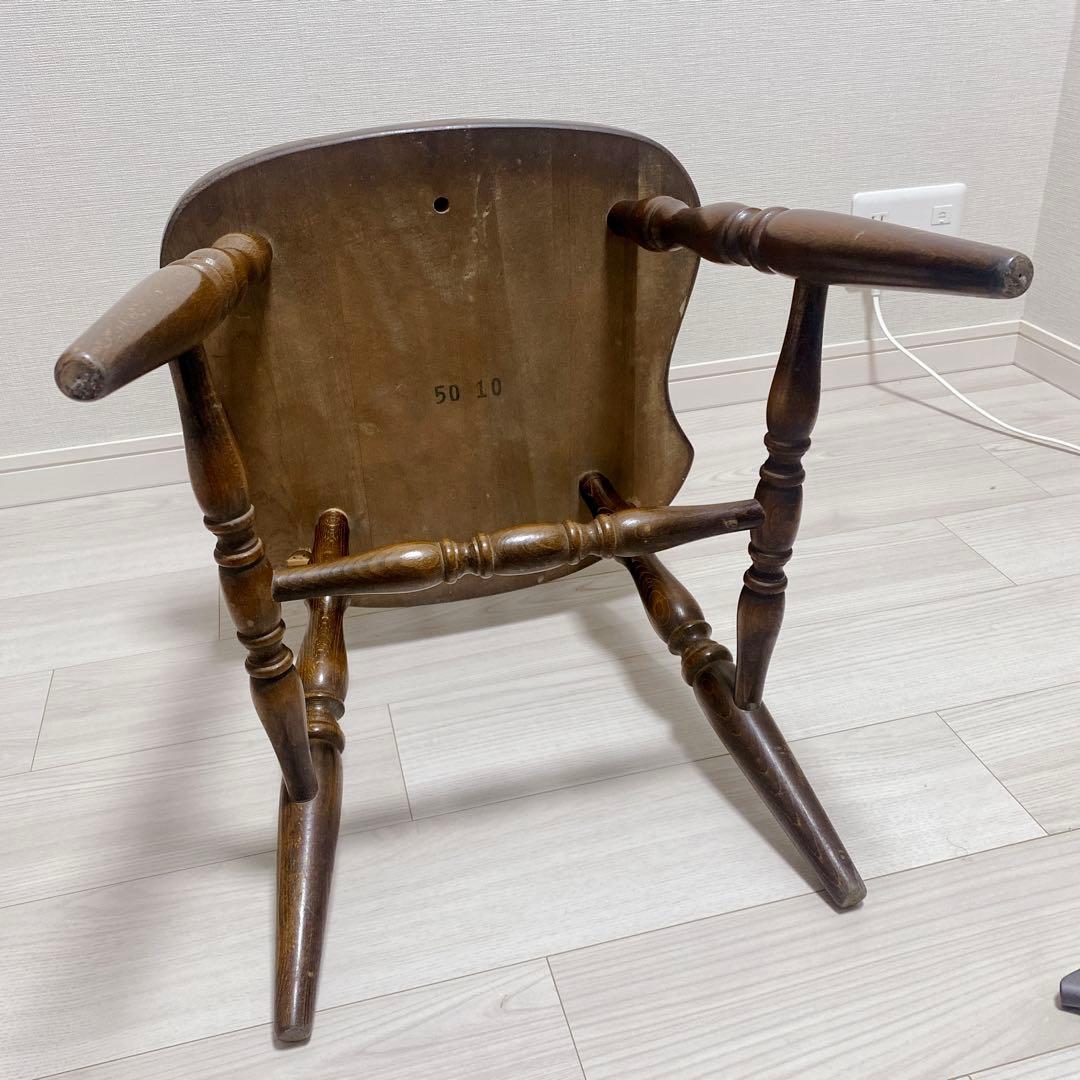 職人仕上げ ウィンザーたチェア 削り出し ろくろ挽き ヴィンテージ アンティーク