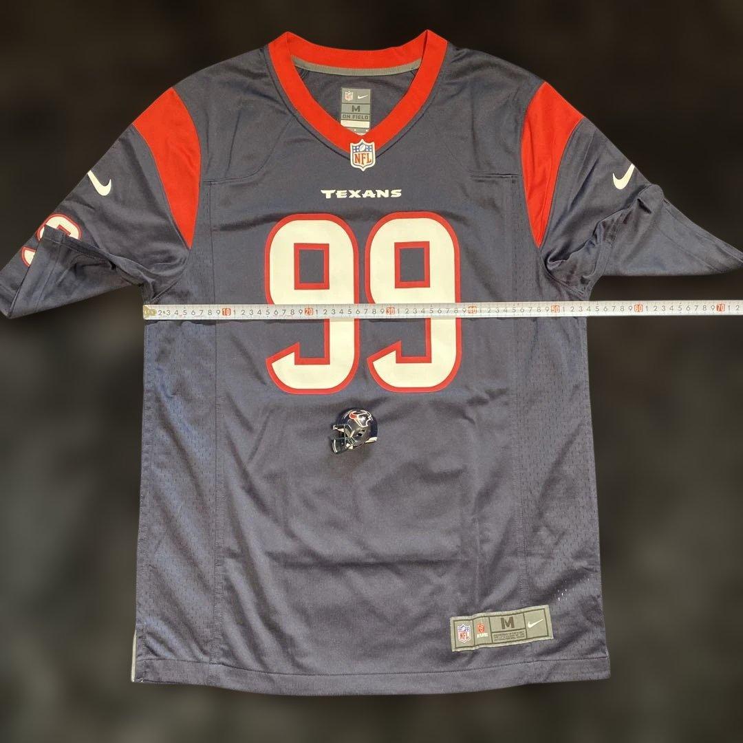 訳有ほぼ未使用 説明必読 NFL テキサンズ JJワット ジャージ ミニヘル付