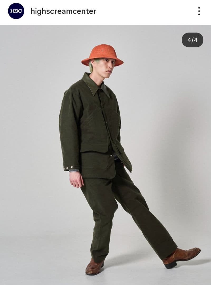 最終値下げ【HIGH SCREAM CENTER】モールスキン ジャケット