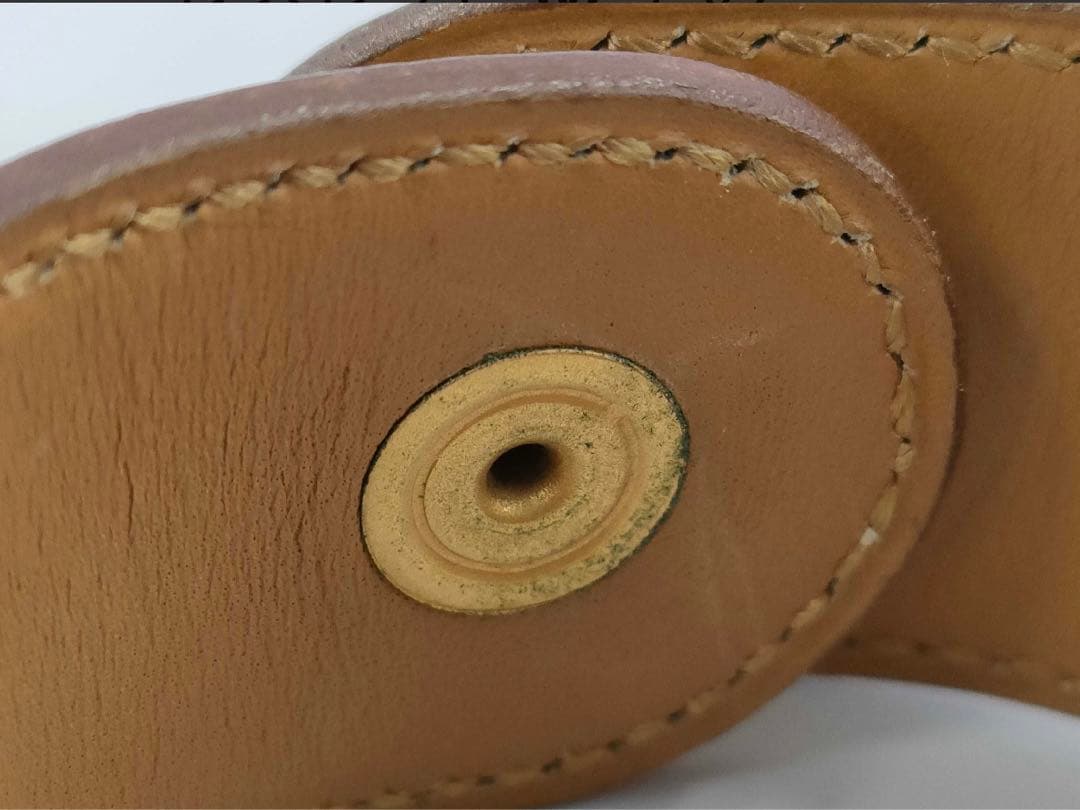 エルメス メドール ブレスレット バングル ブラウン ゴールド HERMES