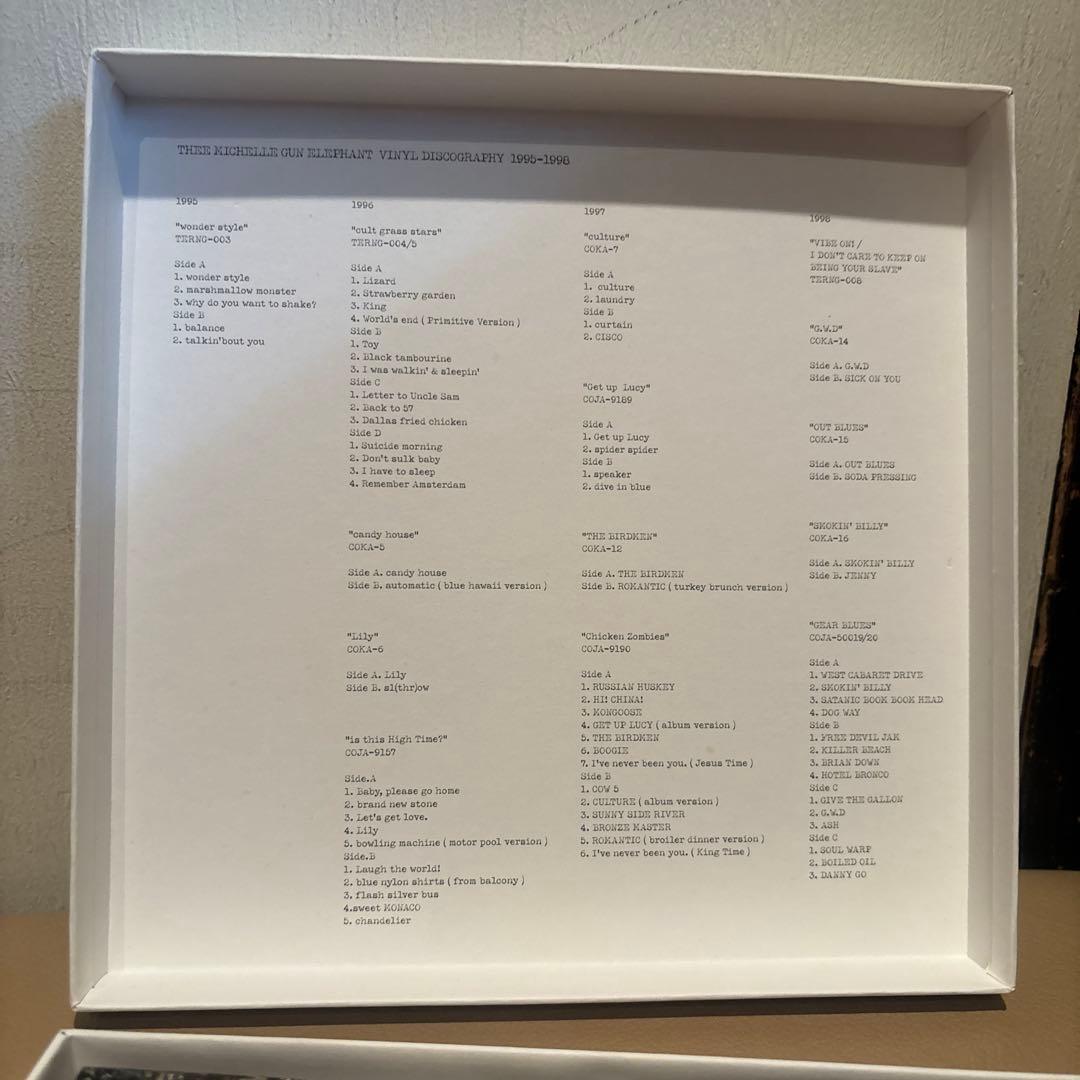 ミッシェル・ガン・エレファント 7inch vinyl box
