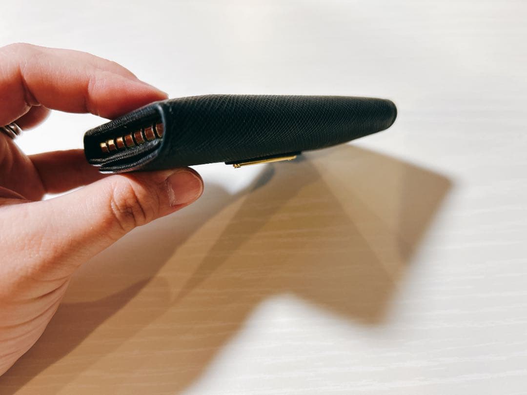 『超美品♡』PRADA ブラック サフィアーノレザー キーケース