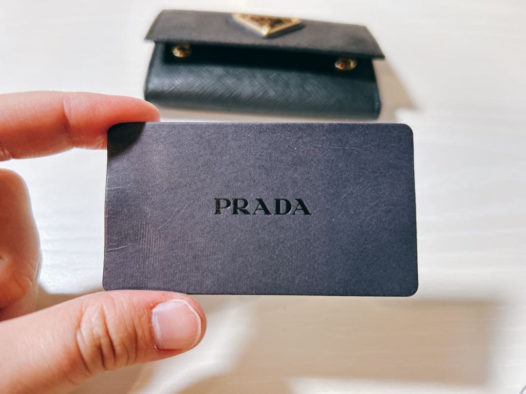 『超美品♡』PRADA ブラック サフィアーノレザー キーケース