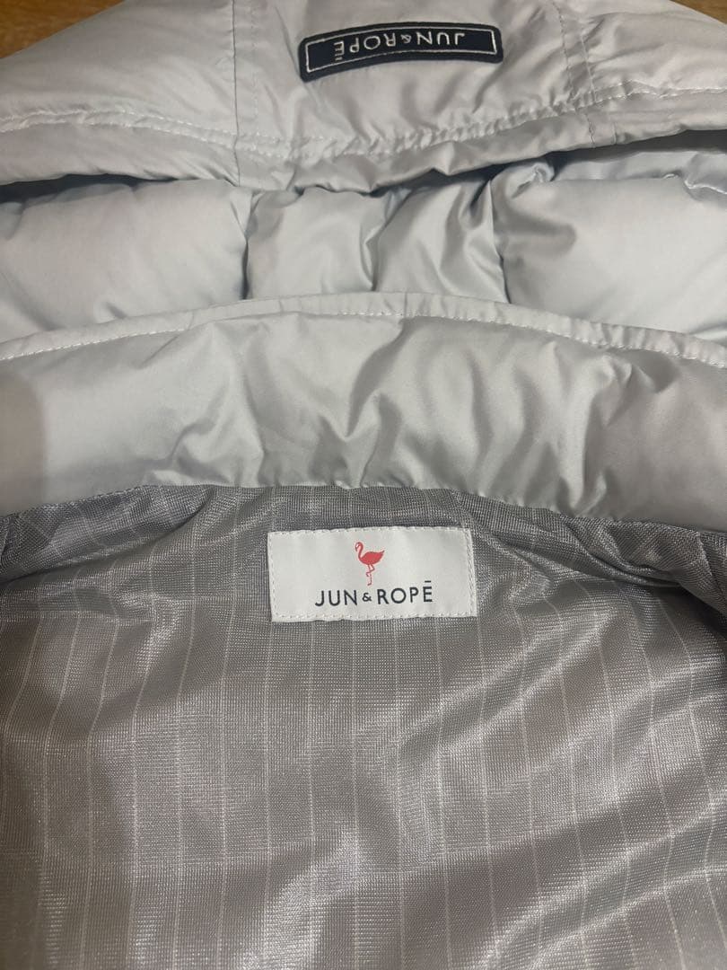 JUN&ROPE ダウンジャケット 4WAY 蓄熱 グレー